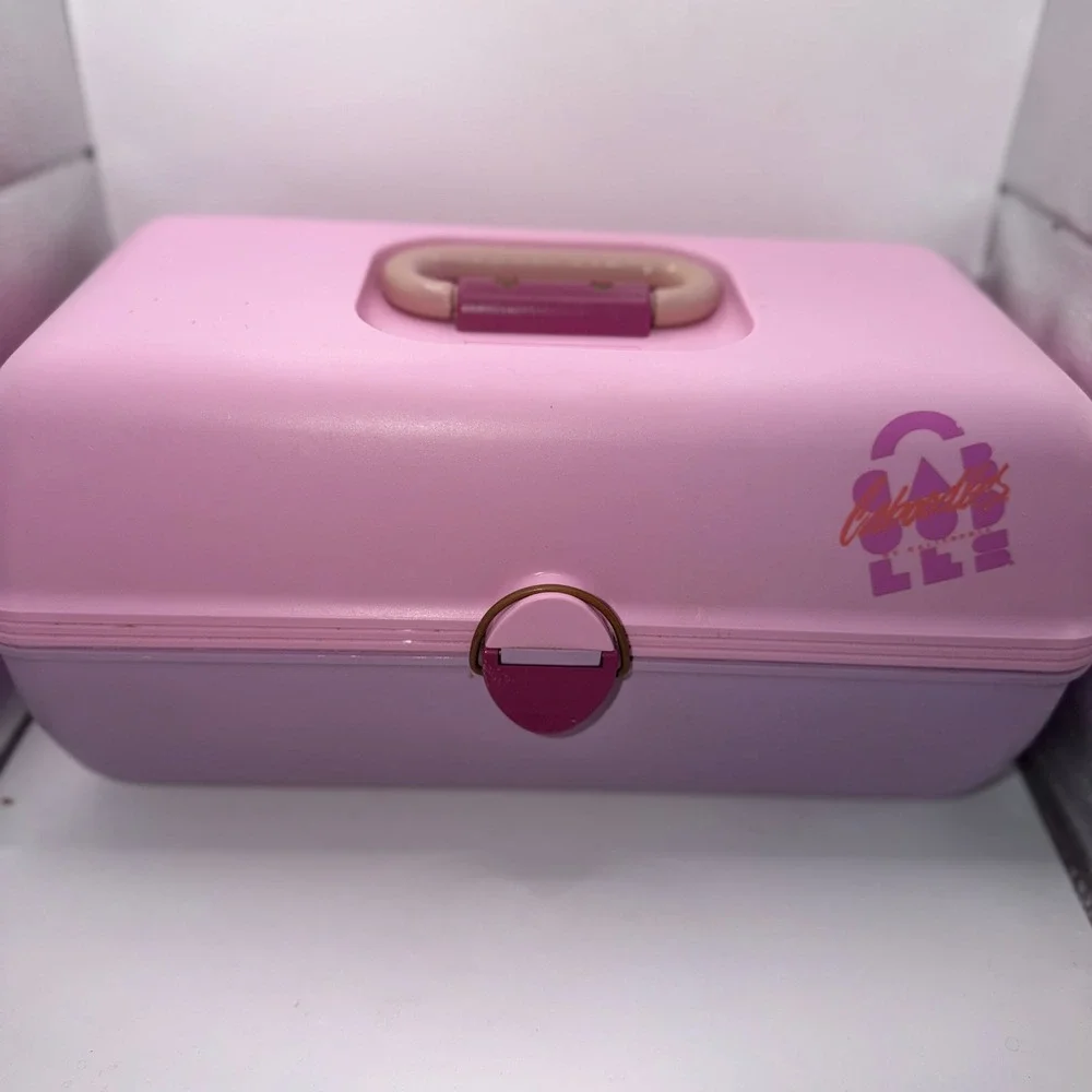 Caboodles OS Pink Purple Vintage 90s Makeup Case Organizer Y2K Retro Aesthetic